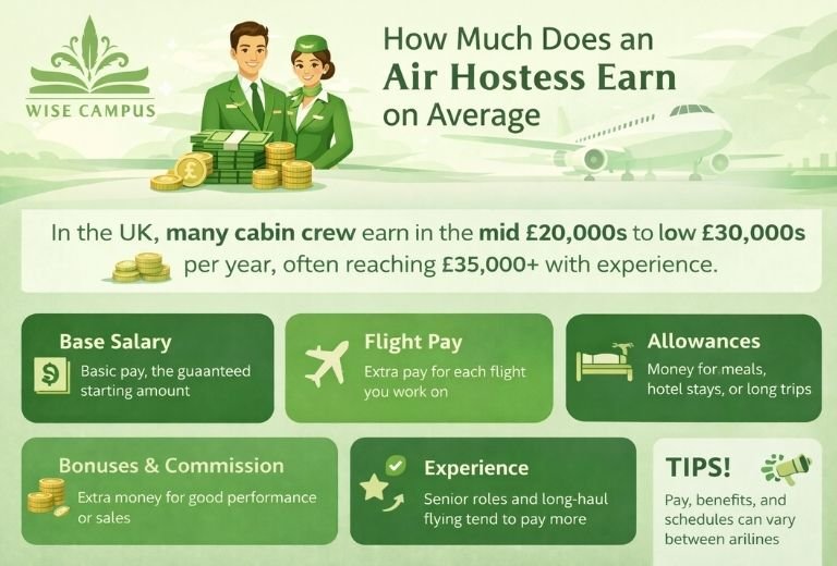 air hostess earn