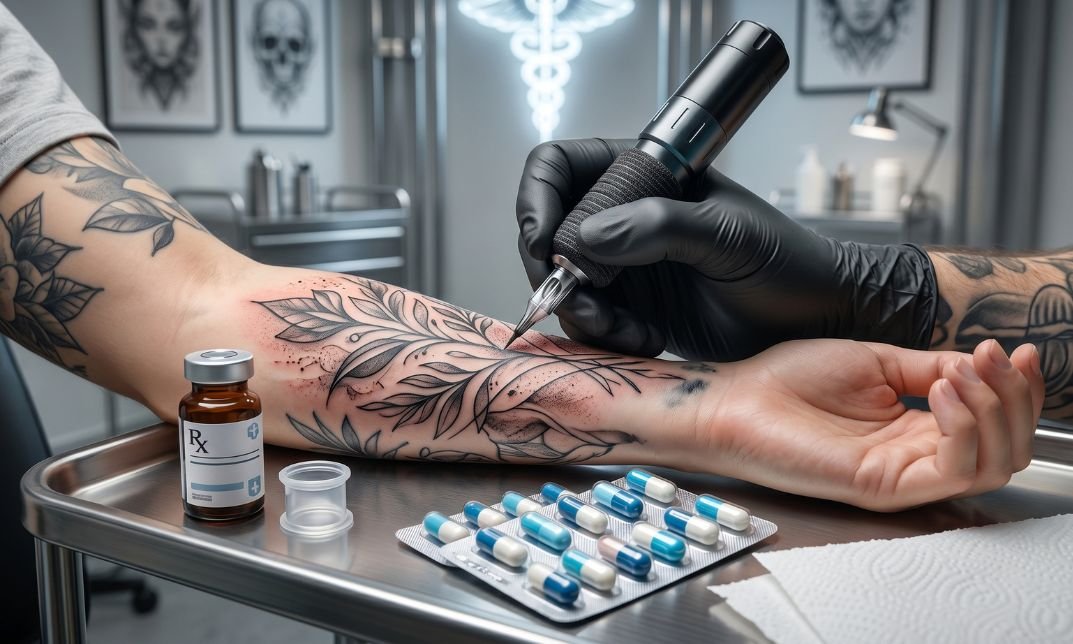 can you get a tattoo while on antibiotics (1)