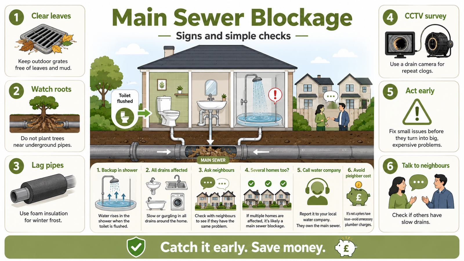 How Can You Spot a Blockage in the Main Sewer