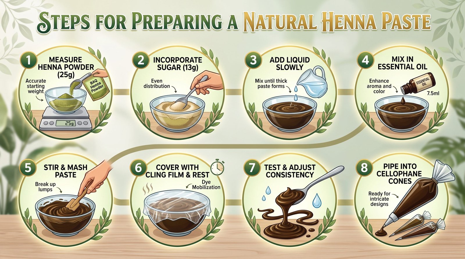 How Do You Mix Natural Henna Paste Step by Step