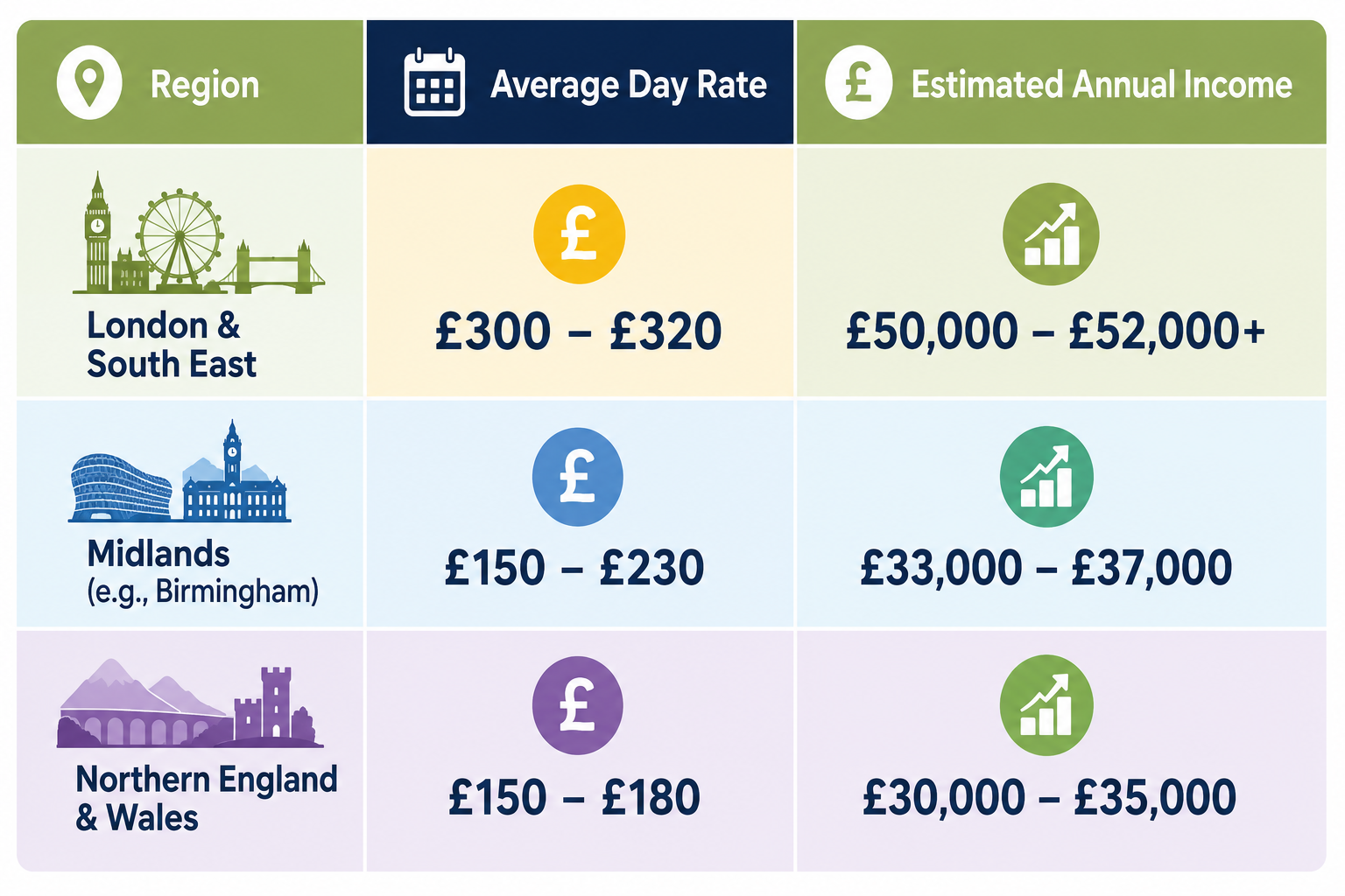 What is the standard day rate for a bricklayer