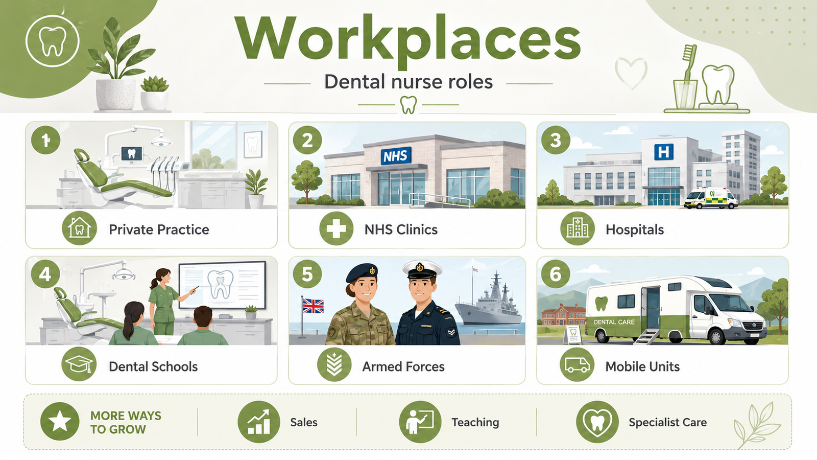 Where Can A Dental Nurse Work