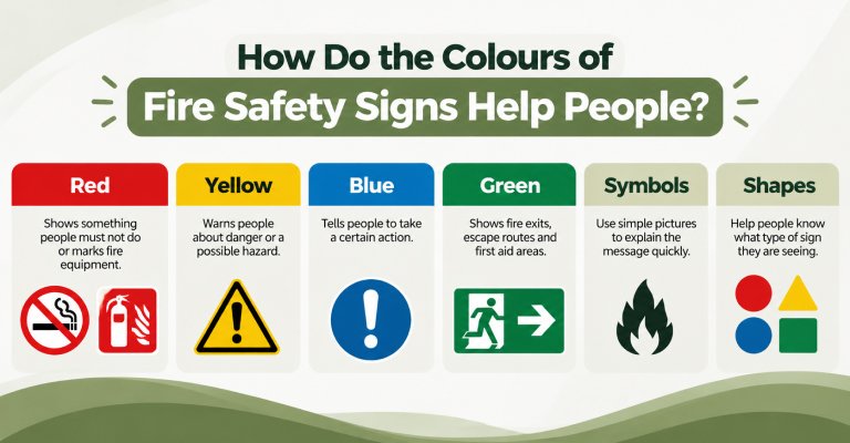 Colours of Fire Safety Signs Help People