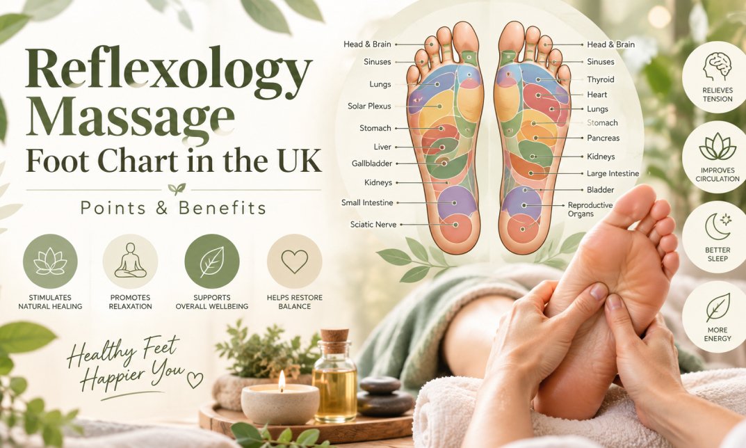 reflexology massage foot chart