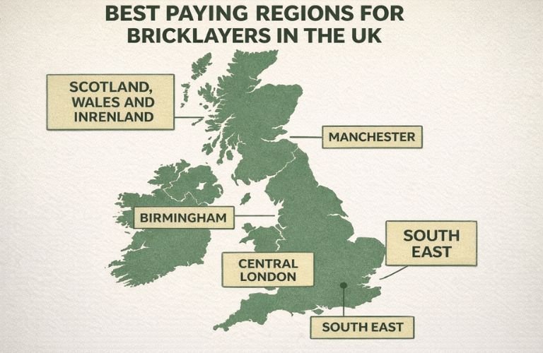 Best paying Regions for Bricklayer