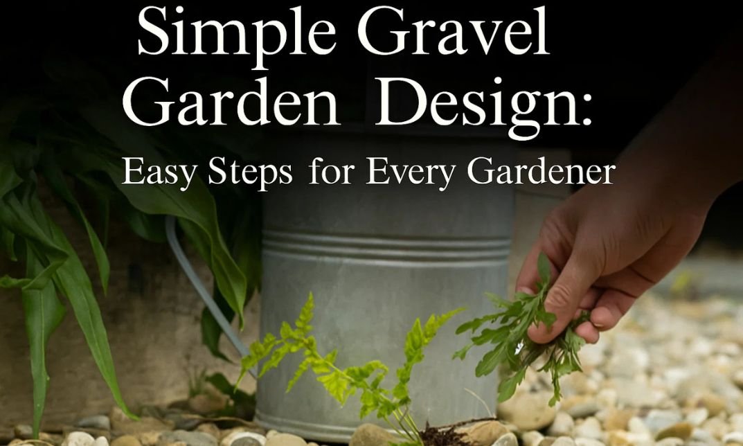 simple gravel garden design