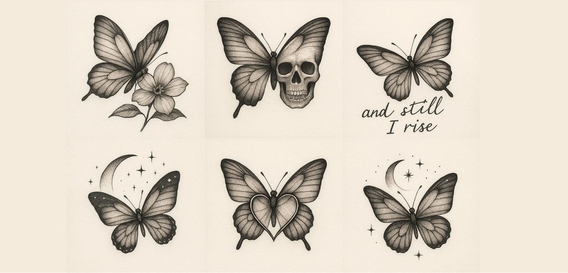 Butterfly Tattoo Combination Ideas