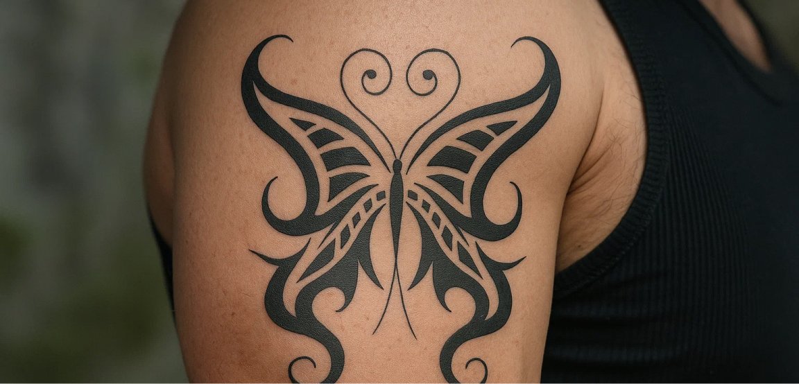 Tribal Butterfly Tattoo Designs