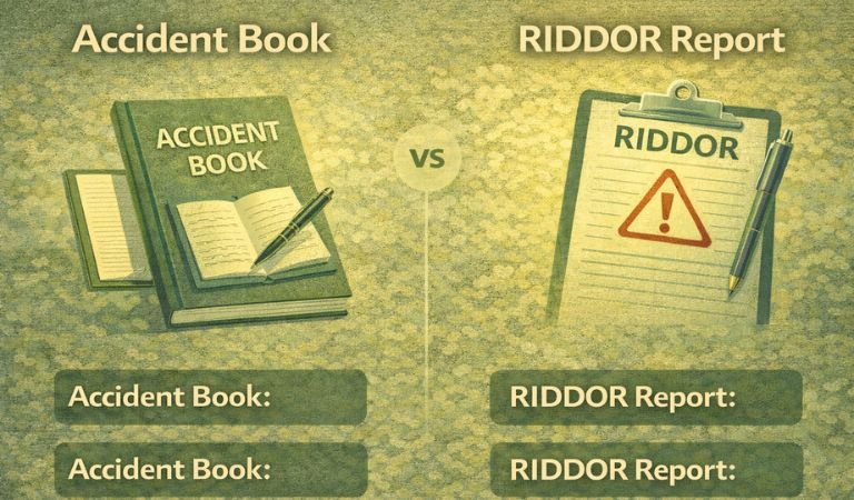 Accident Book vs Riddor book